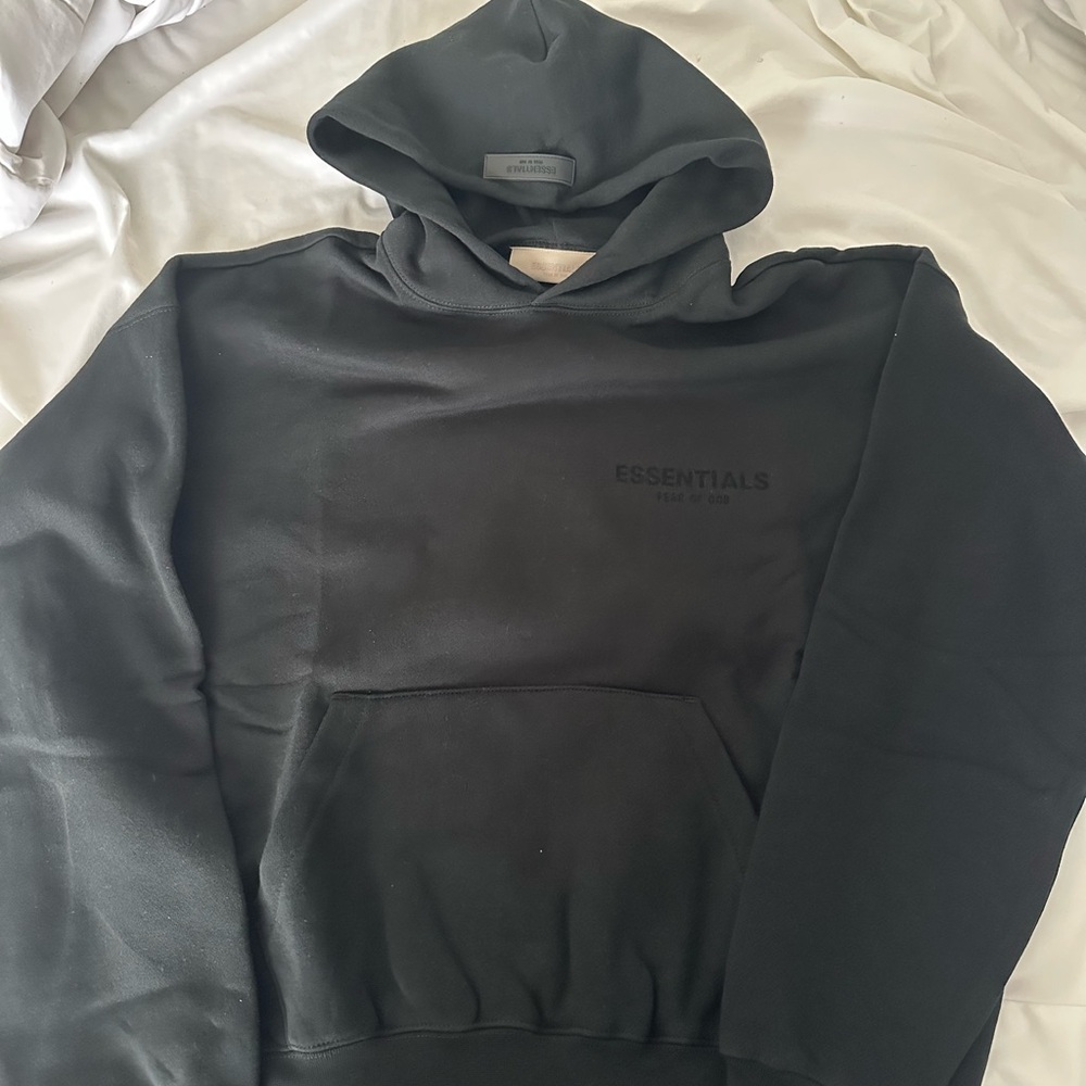 Essentials black Hoodie for Men